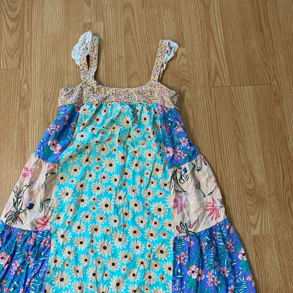 Handmade Boho Floral Dress Best Fit Size Small - Picture 4 of 6